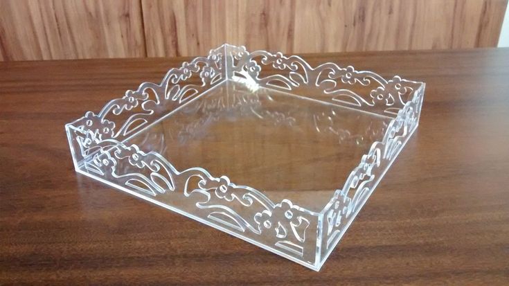 Decorative acrylic tray