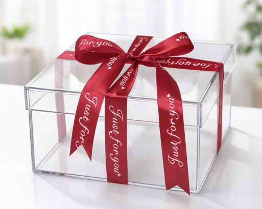 Clear acrylic gift box